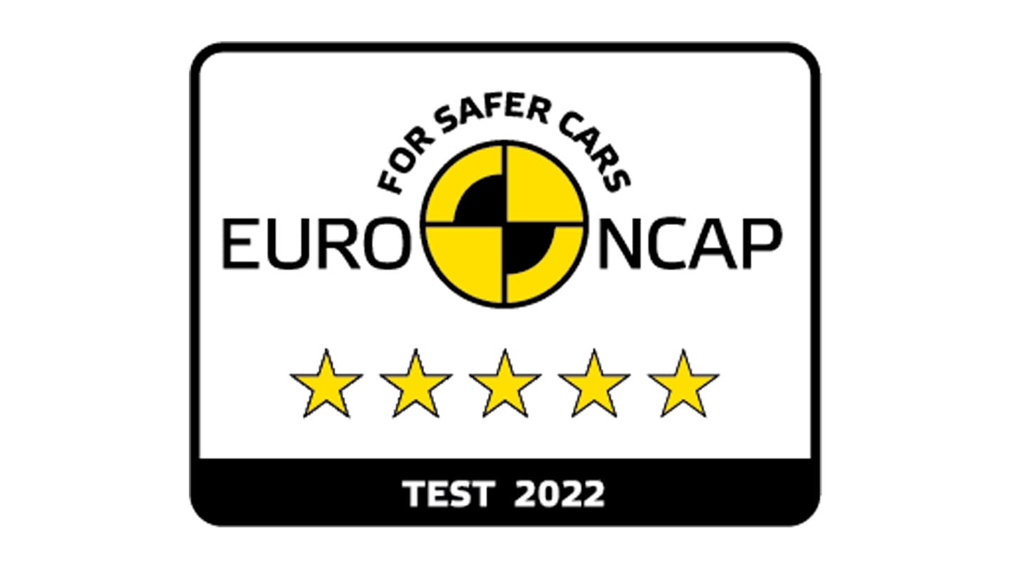 Euro NCAP logo med 5 stjerner testet i 2022